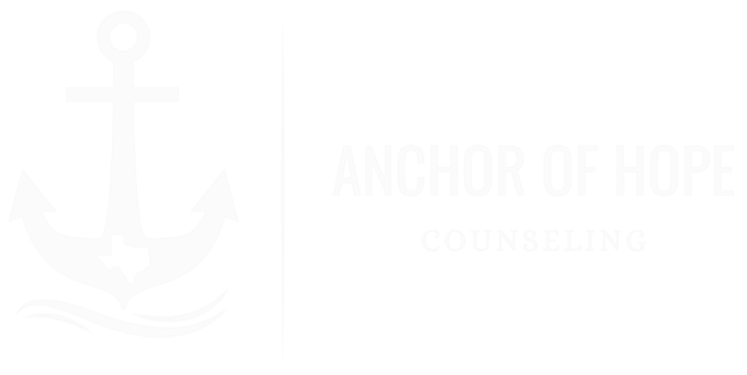 White Anchor of Hope Counseling Logo