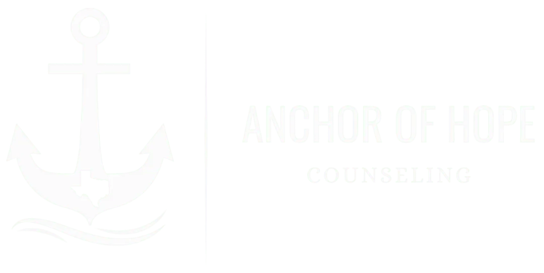 White Anchor of Hope Counseling Logo